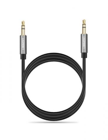 Cablu audio ugreen av119 stereo 3.5 mm jack (t) la 3.5 mm jack (t) 2m conectori auriti negru 10735 (include tv 0.18lei) - 695 Ug