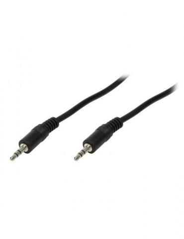 Cablu audio logilink stereo (3.5 mm jack t/t) 3m negru ca1051 (include tv 0.06 lei) Logilink - 1 - Tik.ro