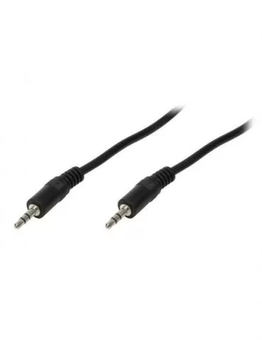 Cablu audio logilink stereo (3.5 mm jack t/t) 1m negru ca1049 (include tv 0.06 lei) Logilink - 1 - Tik.ro