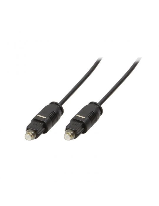 Cablu audio logilink toslink optic (t/t)(pt. conexiune optica intre blu-ray si echipamentul audio) 2m black ca1008 (include t Lo