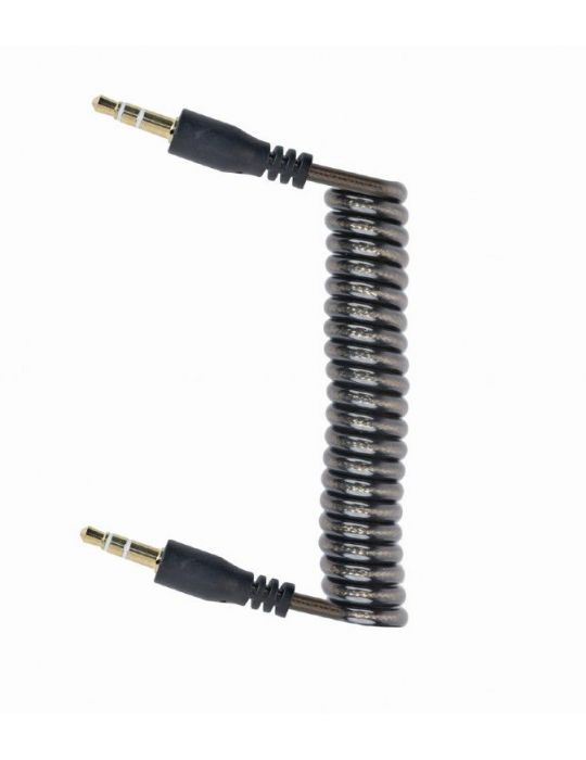 Cablu audio gembird jack 3.5mm (t) la jack 3.5mm (t) conectori auriti da 1.8 m negru cca-405-6 (include tv 0.06 lei) Gembird - 1