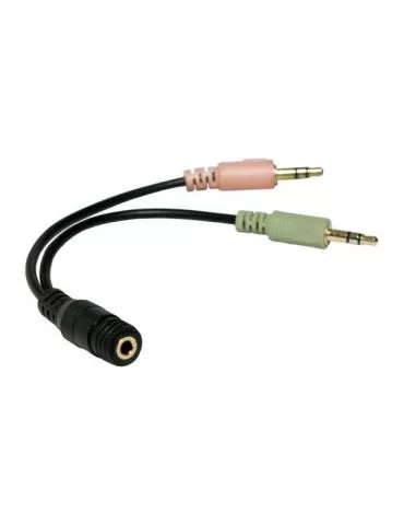 Adaptor audio logilink 3.5mm stereo 4p. (m) la 2 x 3.5 stereo (t) logilink ca0020 (include tv 0.06 lei) Logilink - 1 - Tik.ro