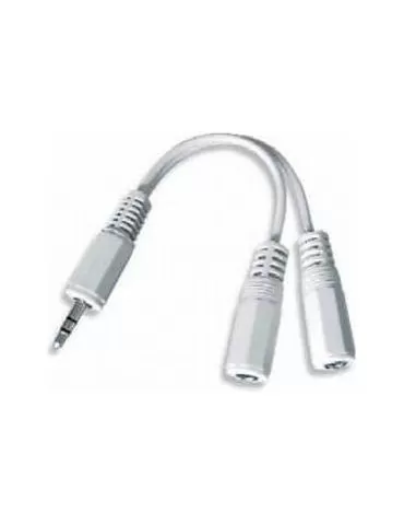 Cablu audio gembird splitter stereo (1 x 3.5 mm jack t la 2 x 3.5 mm jack m) 10cm alb cca-415w (include tv 0.06 lei) Gembird - 1 - Tik.ro