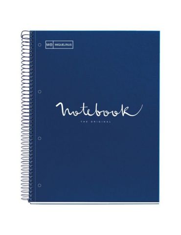 Caiet spira mr-emotion a4 matematica 120 file coperta carton dur albastru Miquelrius - 1 - Tik.ro