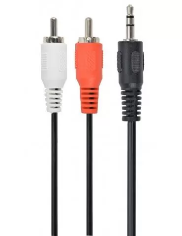 Cablu audio gembird stereo (3.5 mm jack la 2 x rca) 1.5m cca-458 (include tv 0.06 lei) Gembird - 1 - Tik.ro