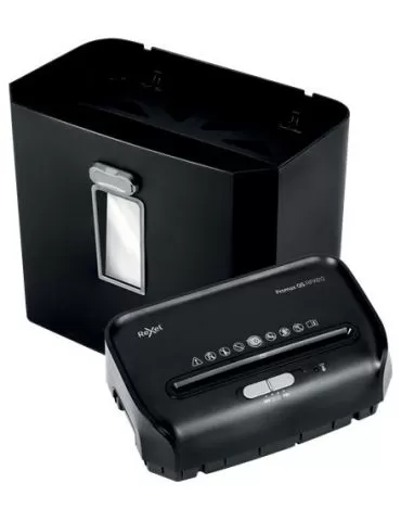 Distrugator manual documente rexel promax qs  rex823   8 coli p4 cross-cut (tip confeti) cos  23 litri negru 2104583eu (inclu Re