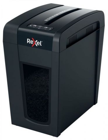 Distrugator manual documente rexel secure  x10 slim 10 coli p4 cross-cut (tip confeti) cos  18 litri negru 2020127eu (include Re