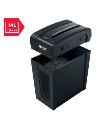Distrugator manual documente rexel secure   x8 slim   8 coli p4 cross-cut (tip confeti) cos  14 litri negru 2020126eu (includ Re