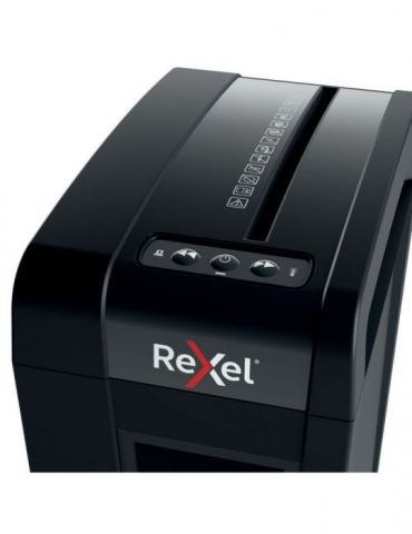 Distrugator manual documente rexel secure   x8 slim   8 coli p4 cross-cut (tip confeti) cos  14 litri negru 2020126eu (includ Re
