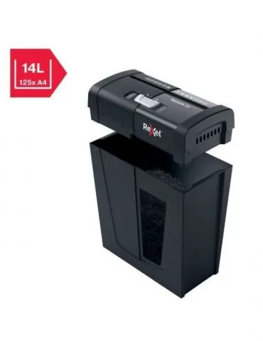 Distrugator manual documente rexel secure   x8   8 coli p4 cross-cut (tip confeti) cos  14 litri negru 2020123eu (include tv  Re - Tik.ro