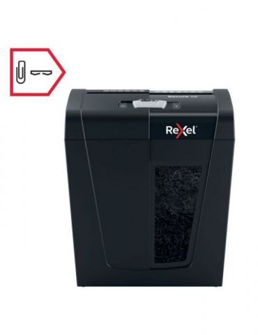 Distrugator manual documente rexel secure   x8   8 coli p4 cross-cut (tip confeti) cos  14 litri negru 2020123eu (include tv  Re