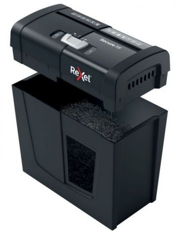 Distrugator manual documente rexel secure   x6   6 coli p4 cross-cut (tip confeti) cos  10 litri negru 2020122eu (include tv  Re