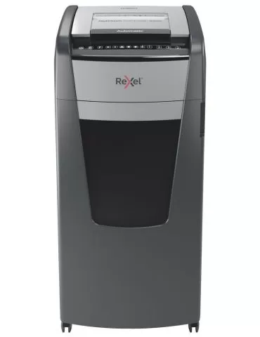 Distrugator automat documente rexel optimum 600m  600 coli p5 micro-cut (tip particule) cos 110 litri negru-gri 2020600meu (i Re - Tik.ro