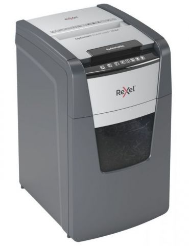 Distrugator automat documente rexel optimum 130m  130 coli p5 micro-cut (tip particule) cos  44 litri negru-gri 2020130meu (i Re