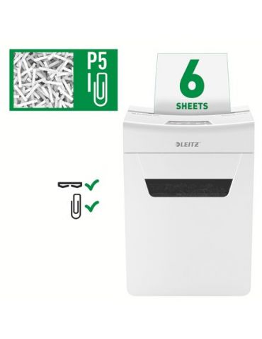 Leitz 80950000 tocătoare de hârtie Distrugere prin tăiere micro Gri, Alb Leitz - 7