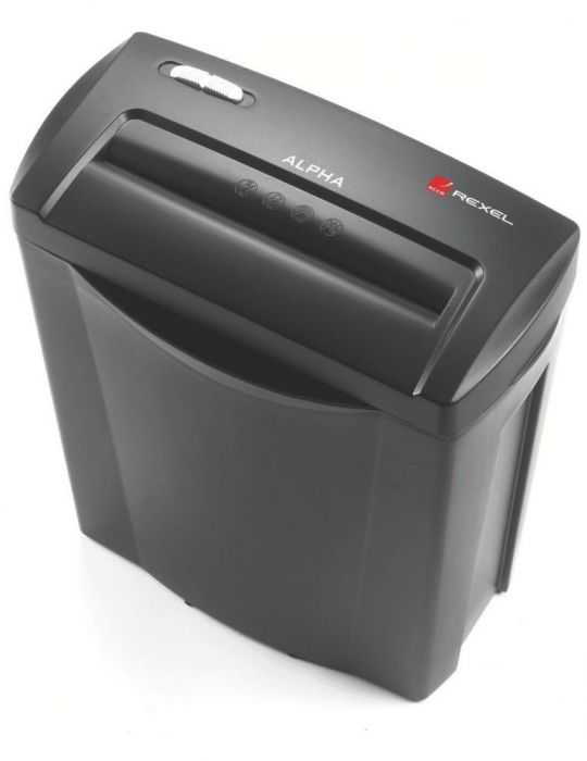 Distrugator manual documente alpha c/c 5 coli p4 cross-cut (tip confeti) rexel 2102023eu (include tv 35lei) Rexel - 1
