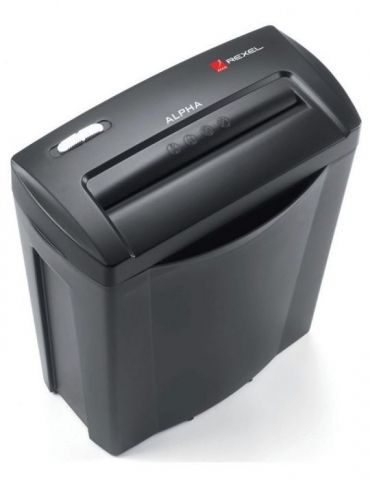 Distrugator manual documente alpha c/c 5 coli p4 cross-cut (tip confeti) rexel 2102023eu (include tv 35lei) Rexel - 1