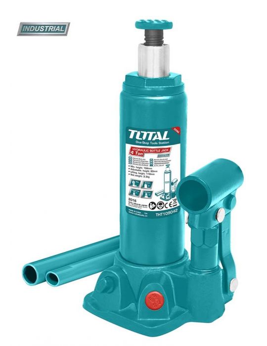 Total - cric hidraulic auto - butelie - 10t (industrial) Total - 1