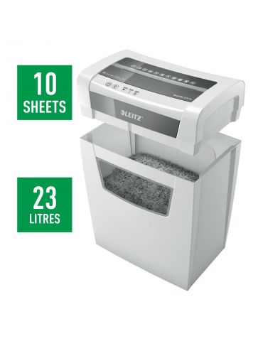 Leitz IQ Home Office P-4 tocătoare de hârtie Tocare foarte fină 22 cm Alb Leitz - 5