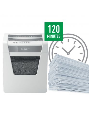 Leitz 80020000 tocătoare de hârtie Distrugere prin tăiere micro 22,3 cm Alb Leitz - 4
