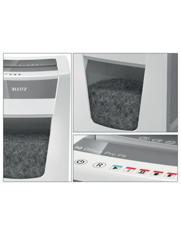 Leitz 80050000 tocătoare de hârtie Distrugere prin tăiere micro 23 cm Alb Leitz - 6