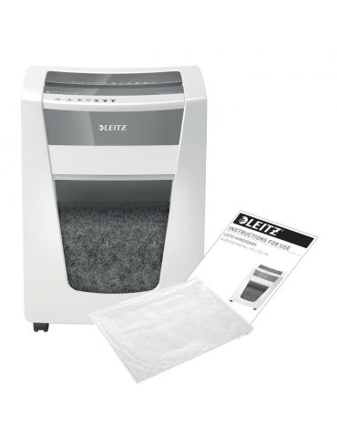Leitz 80050000 tocătoare de hârtie Distrugere prin tăiere micro 23 cm Alb Leitz - 8