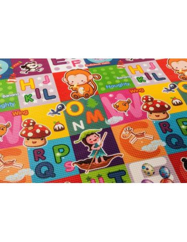 Saltea educativa cu 2 fete pentru copii margini tesute material: U-grow - 1
