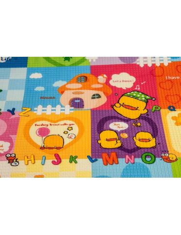 Saltea educativa cu 2 fete pentru copii margini tesute material: U-grow - 1