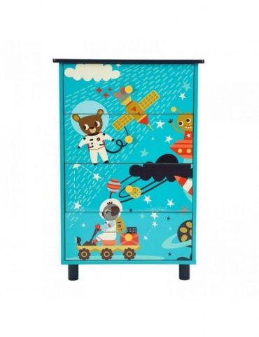 Comoda 4 sertare explore the universe U-grow - 1