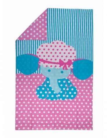 Lenjerie pat imprimeu elefanti (5pcs) U-grow - 1