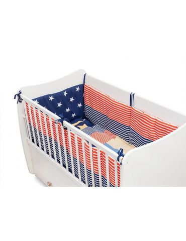 Lenjerie pat imprimeu stelute(5pcs) U-grow - 1
