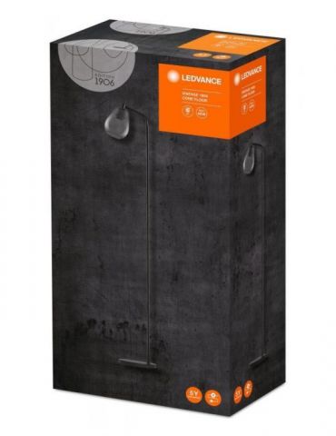 Lampadar vintage ledvance 1906 cone floor 250x1550 glass smoke soclu Osram - 1 - Tik.ro