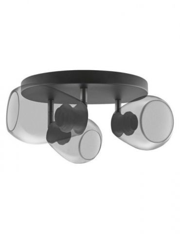 Aplica vintage ledvance 1906© cone spot 3x 400x230 glass smoke Osram - 1 - Tik.ro