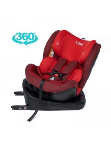 Scaun auto rotativ 360 gr cu isofix rosu U-grow - 1