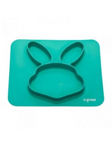 Farfurie compartimentata din silicon iepuras U-grow - 1