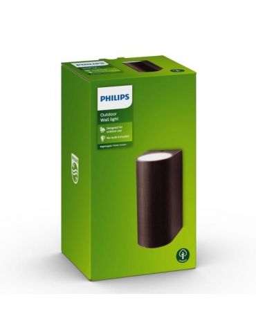 Philips - Nightingale - Applique murale, éclairage extérieur pour jardin, 2 x 35 W 8 x 10 x 16 cm Rouille Philips - 1