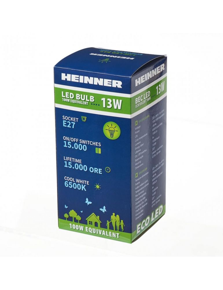 Bec led heinner e27 13w lumina rece (6500k) 1300 lumeni