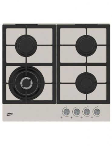 Plita cu gaz incorporabila beko hilw64225sbg 4 arzatoare suprafata sticla Beko - 1