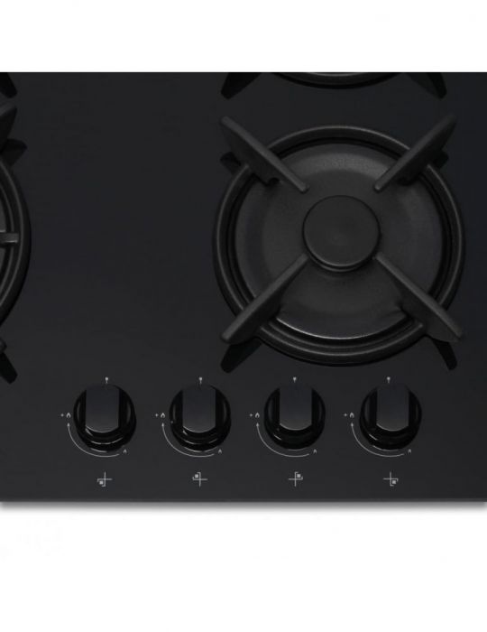 Plita incorporabila heinner hbh-v4iwfgbk gaz 4 arzatoare wok gratar fonta Heinner - 1