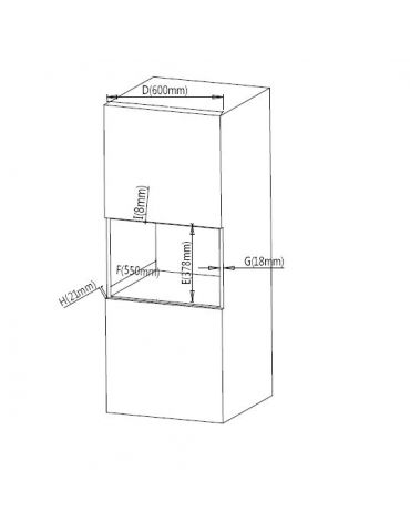 Cuptor cu microunde incorporabil heinner hmw-25bigbk capacitate 25l control touch Heinner - 1