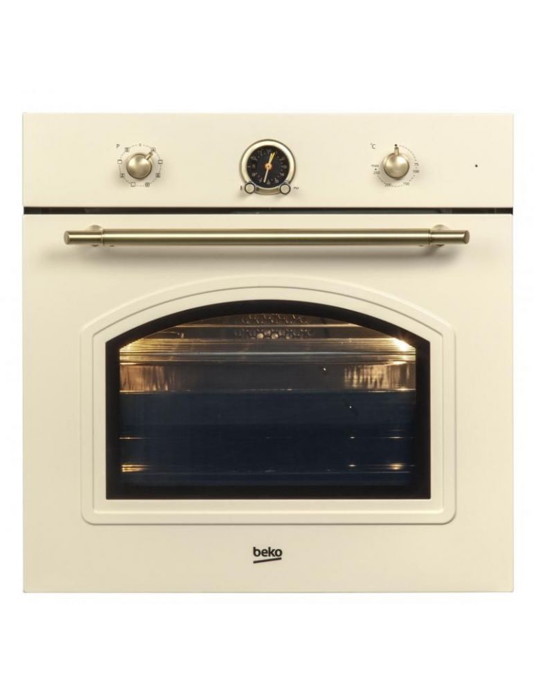 Cuptor electric incorporabil beko oim27201c multifunctional design rustic clasa eficienta