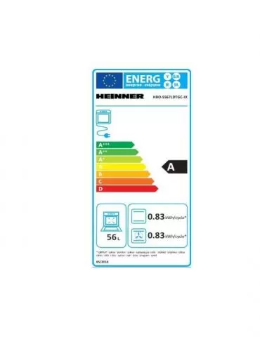 Cuptor incorporabil heinner hbo-s567ldtgc-ix multifunctional capacitate 56l 7 functii clasa Heinner - 1 - Tik.ro