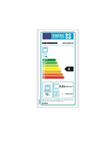 Cuptor incorporabil heinner hbo-v656g-ix staticcapacitate 72l 6 functii clasa energetica Heinner - 1 - Tik.ro