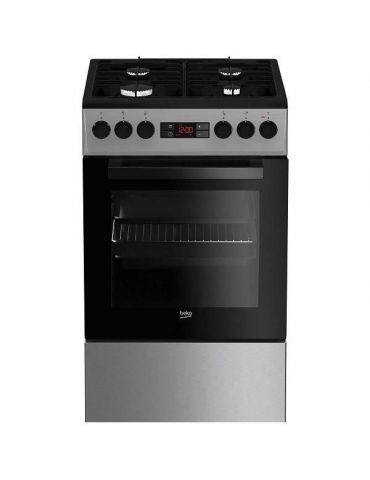 Aragaz beko fsmt52320dxo mixt 4 arzatoare pe gaz cuptor multifunctional Beko - 1 - Tik.ro