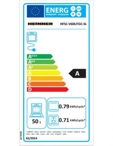 Aragaz mixt heinner hfsc-v60litgc-sl 50x60cm 4 arzatoare suport email capac Heinner - 1