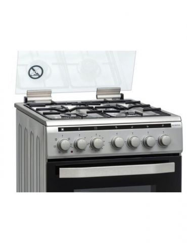 Aragaz mixt heinner hfsc-v60litgc-sl 50x60cm 4 arzatoare suport email capac Heinner - 1