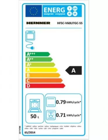 Aragaz mixt heinner hfsc-v60litgc-ss 50x60cm 4 arzatoare suport email capac Heinner - 1