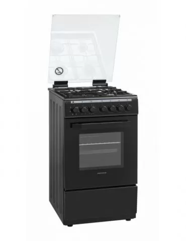 Aragaz mixt heinner hfsc-v60litgc-bk 50x60cm 4 arzatoare suport email capac Heinner - 1