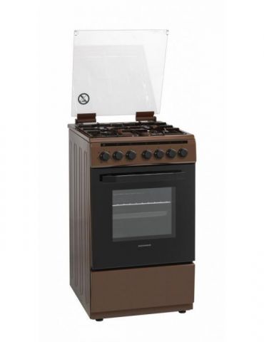 Aragaz mixt heinner hfsc-v60litgc-brw 50x60cm 4 arzatoare suport email capac Heinner - 1