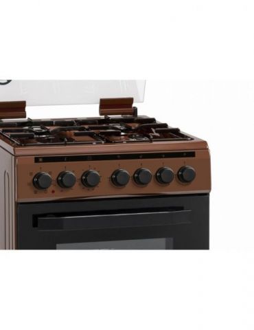 Aragaz mixt heinner hfsc-v60litgc-brw 50x60cm 4 arzatoare suport email capac Heinner - 1